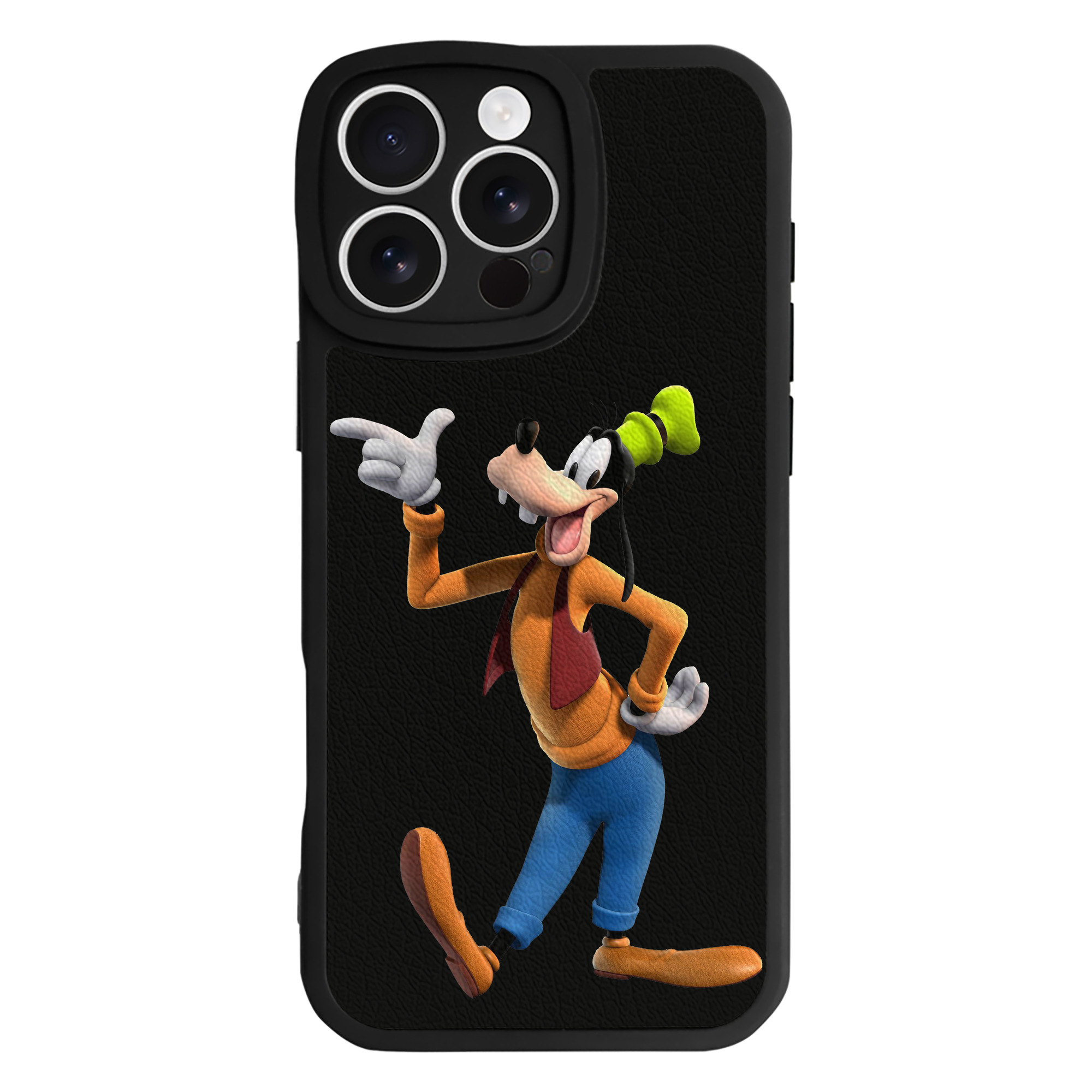 （画像用） ミッキーマウス Mickey Mouse 【iPhone 16シリーズ対応】シリコンスマホケース（レザー調） 材質：シリコン
